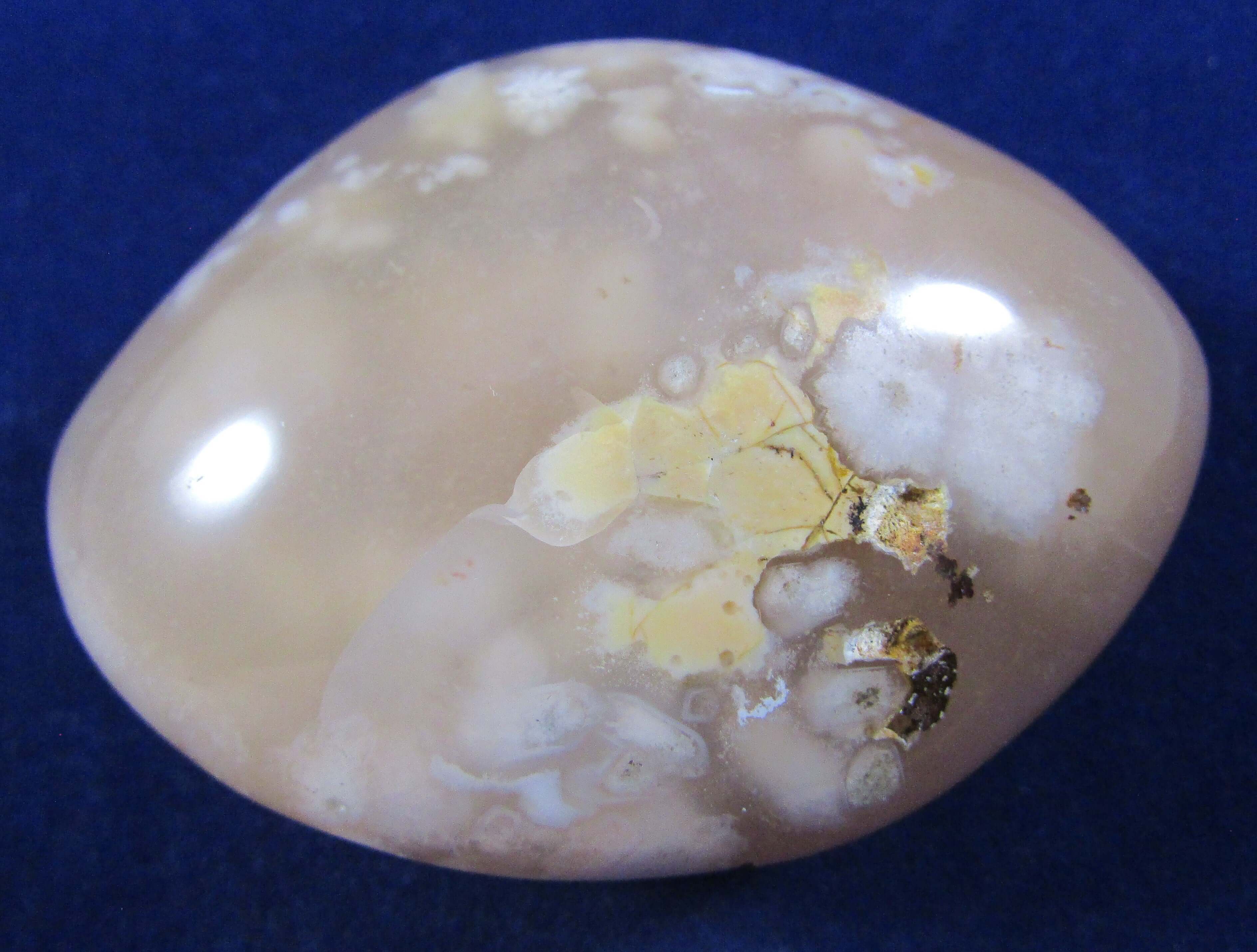 Flower Agate Palmstone – Self Growth, Manifestation & Business Intuition | Divine Feminine Success Stone