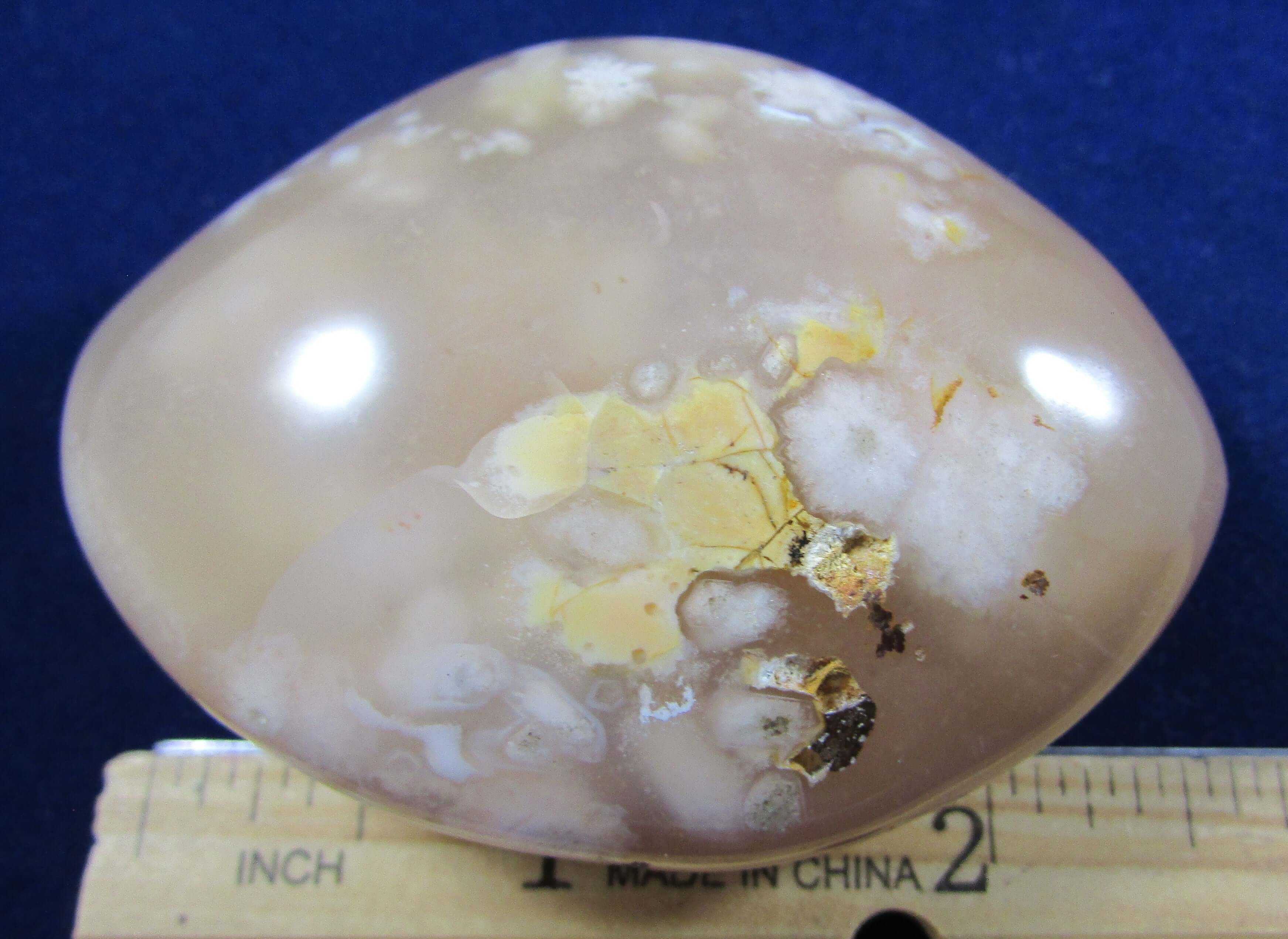 Flower Agate Palmstone – Self Growth, Manifestation & Business Intuition | Divine Feminine Success Stone