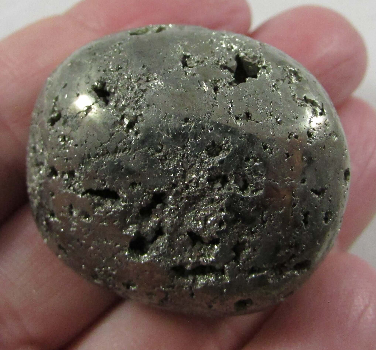 Pyrite Palmstone Nugget – Prosperity, Protection & Confidence Boost