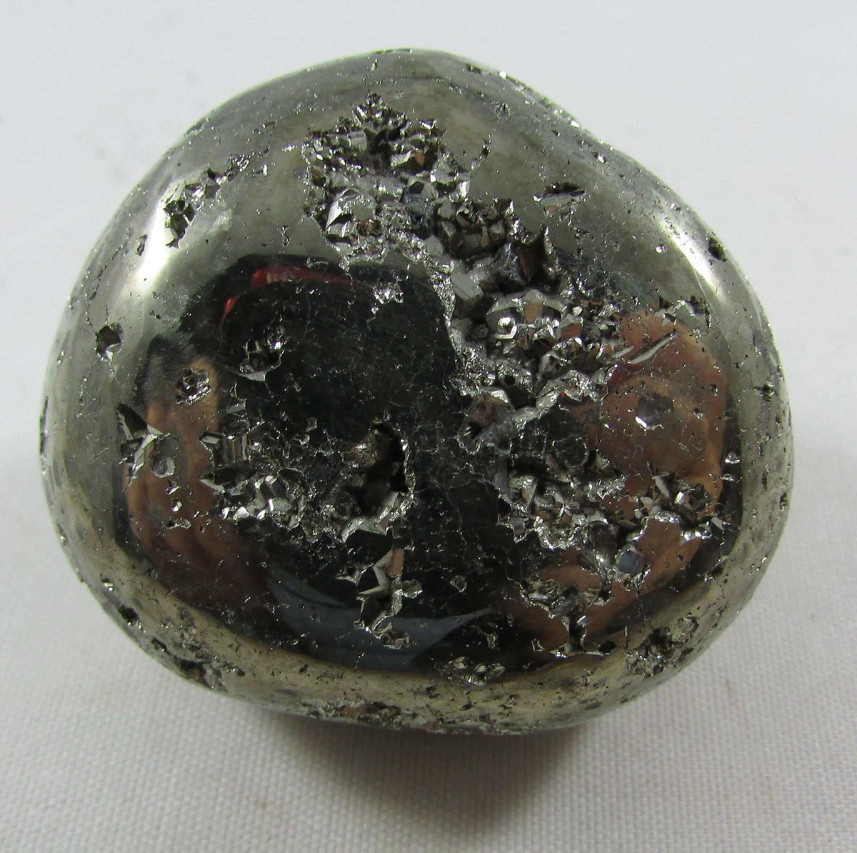 Natural Polished Pyrite Nugget Stone, Ethically Sourced from the US