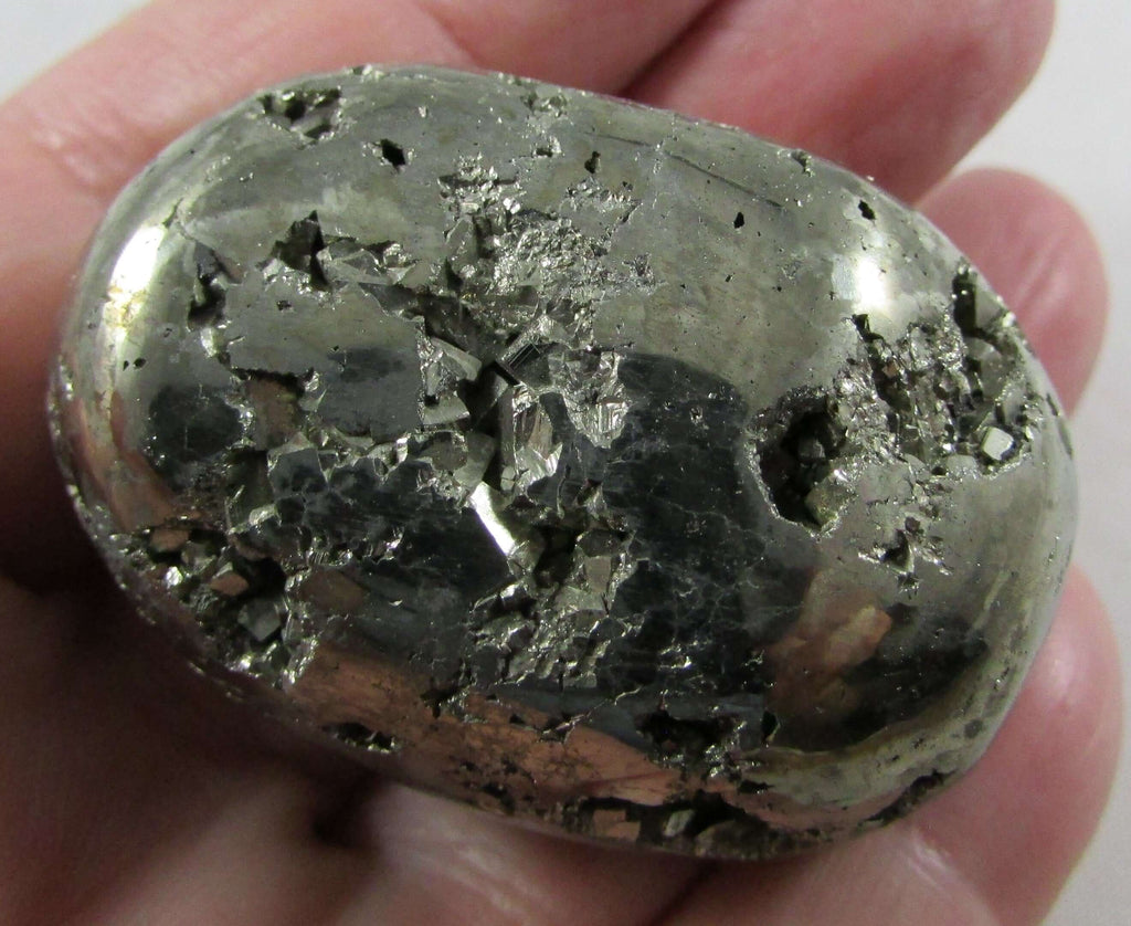 Pyrite Palmstone Nugget – Prosperity, Protection & Confidence Boost