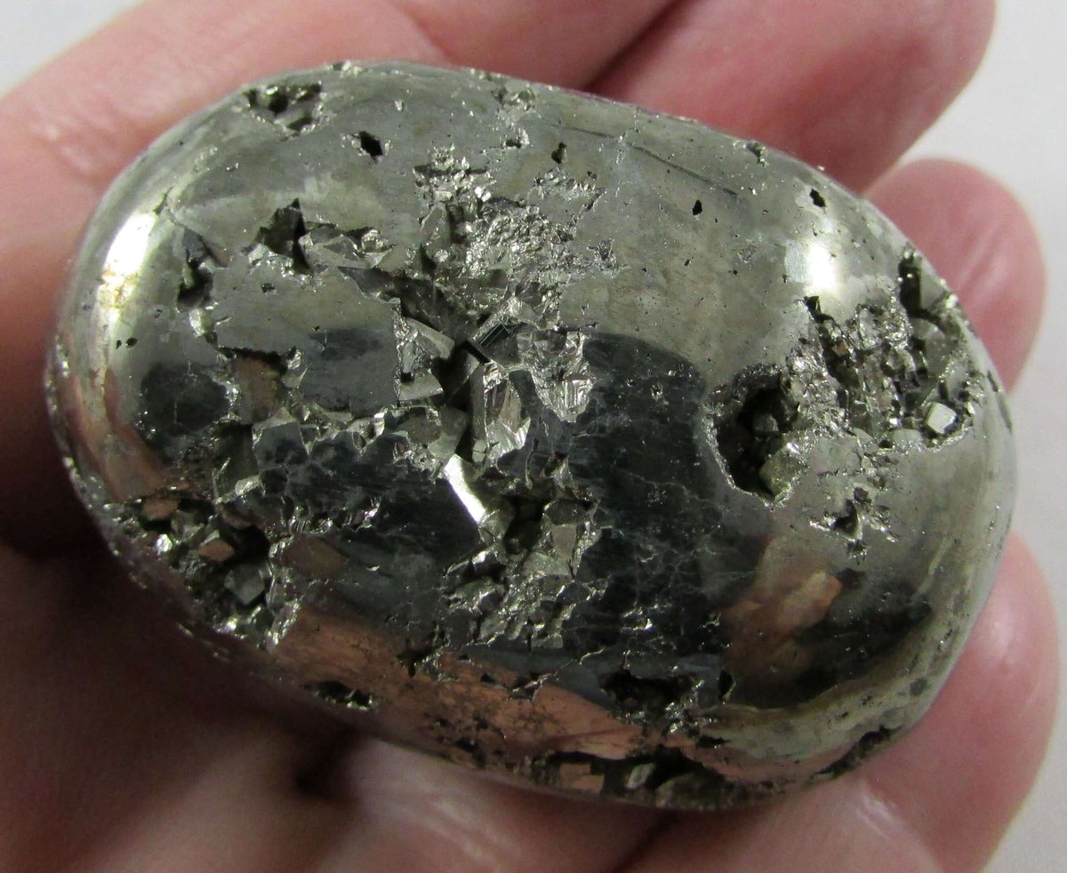 Pyrite Palmstone Nugget – Prosperity, Protection & Confidence Boost