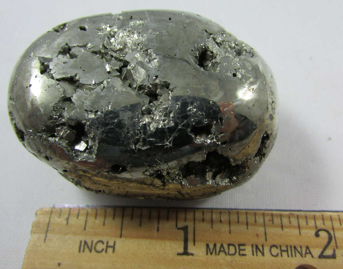 Pyrite Palmstone Nugget – Prosperity, Protection & Confidence Boost