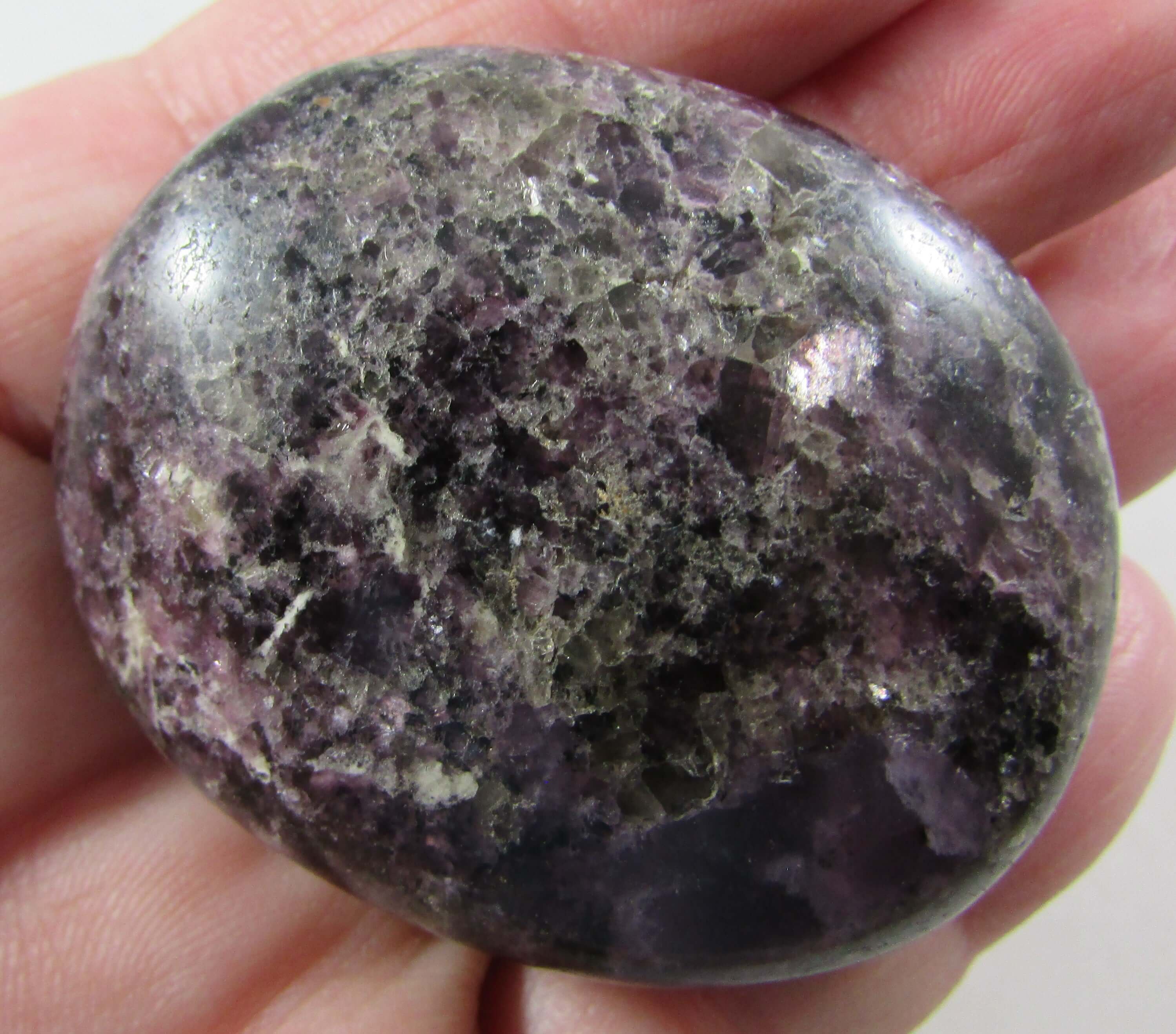 Lepidolite Palmstone – Transition, Emotional Healing & Nervous System Calm [ALC32]