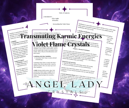 Empower Your Soul by Transmuting Karmic Energies Discover 4 Essential Violet Flame Crystals for Deep Healing and Ascension