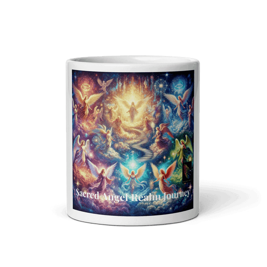 Sacred Angel Realm Journey Mug | Divine Celestial Cup