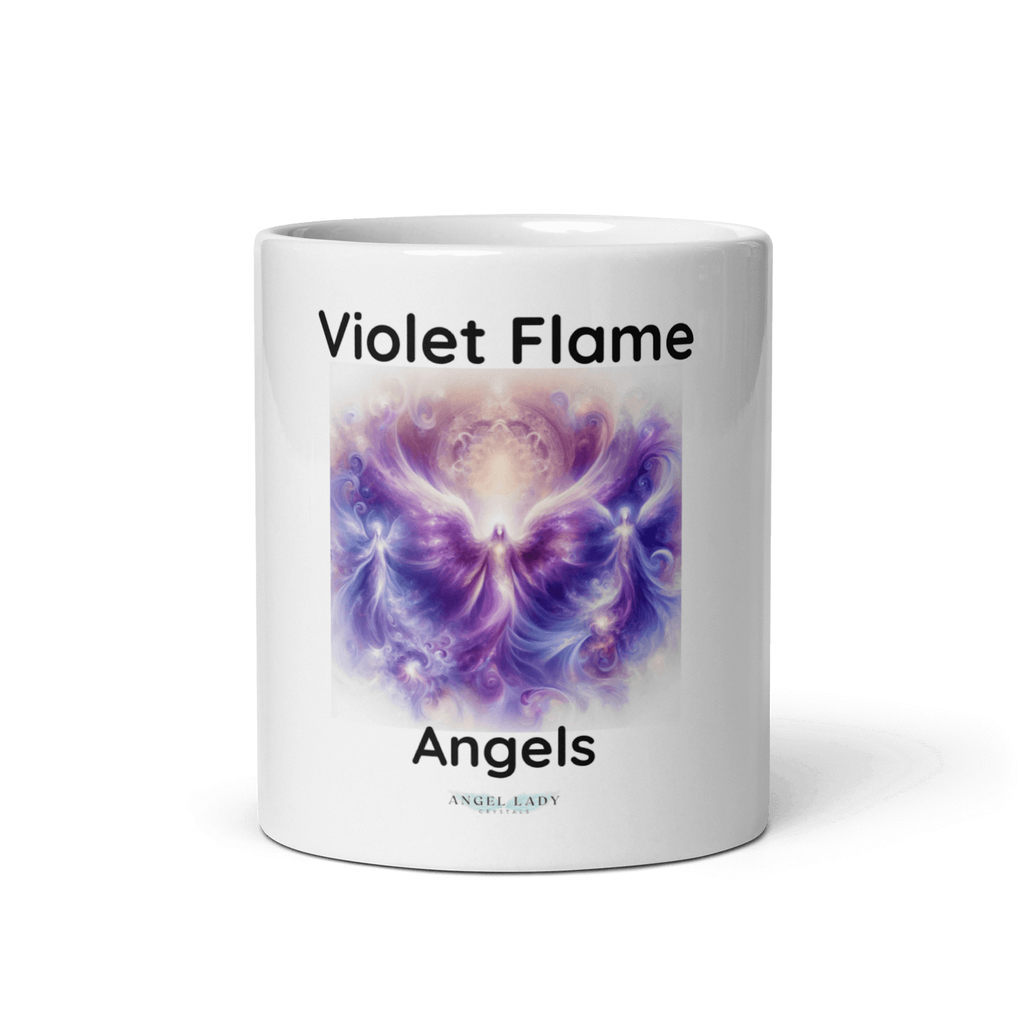 Violet Flame Angels Mug | Spiritual Protection Cup