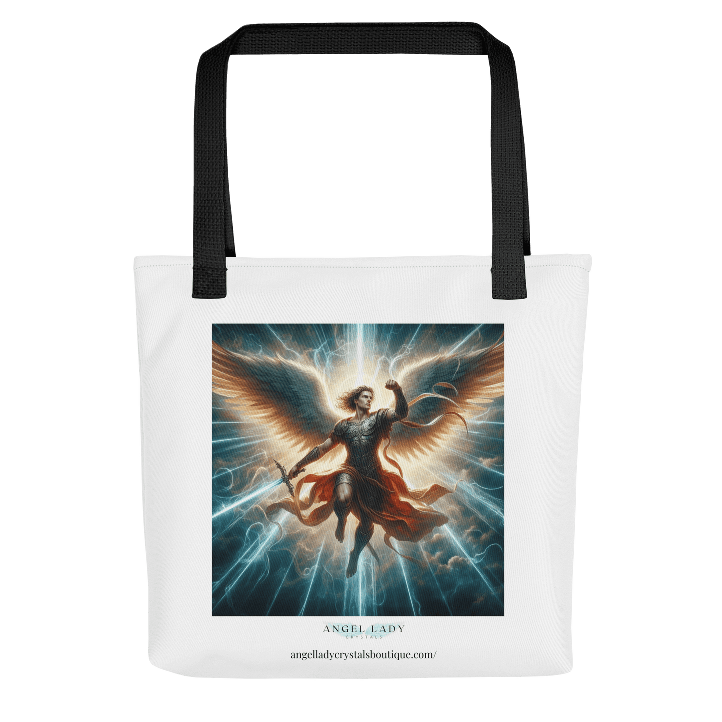 Archangel Michael Warrior Light Mystical Tote Bag