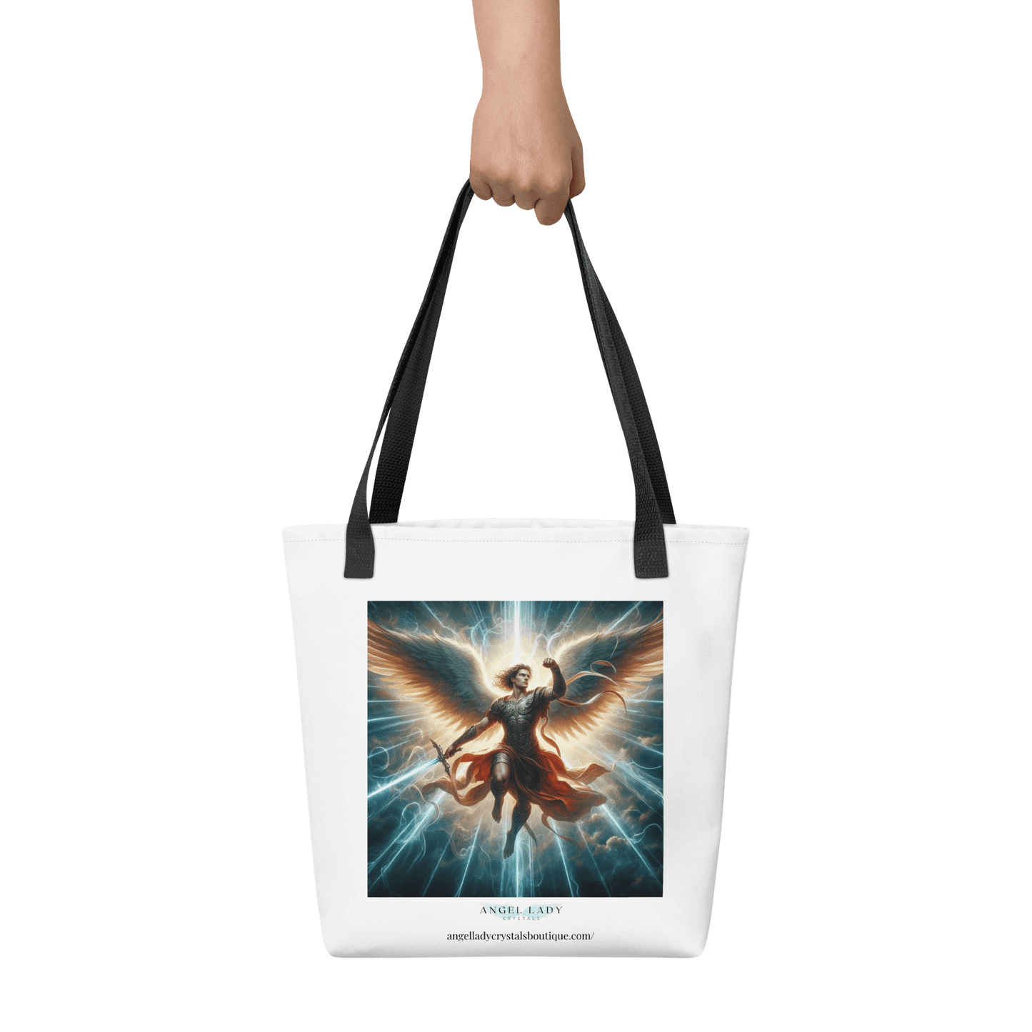 Archangel Michael Warrior Light Mystical Tote Bag