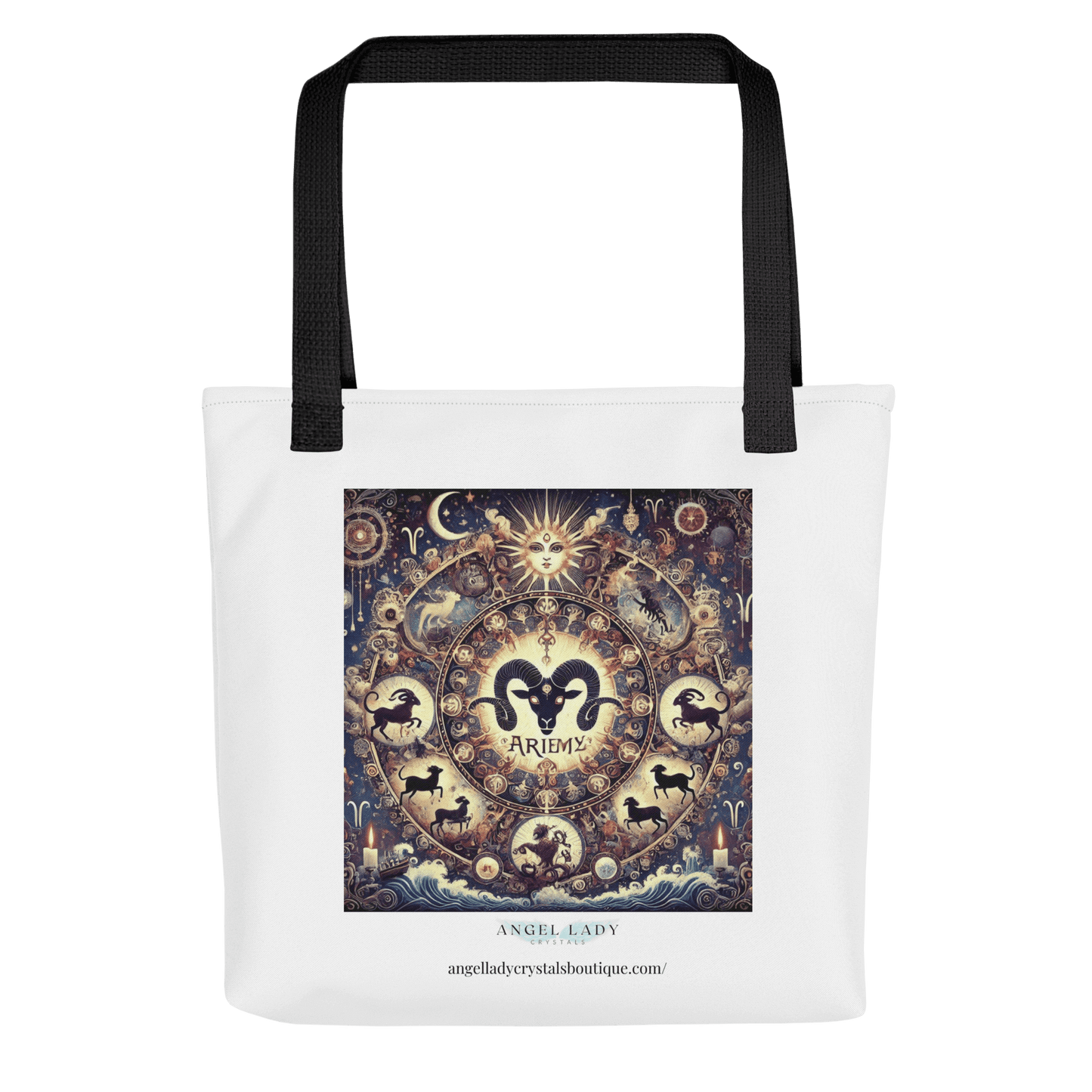 Mystical Aries Zodiac Tote Bag