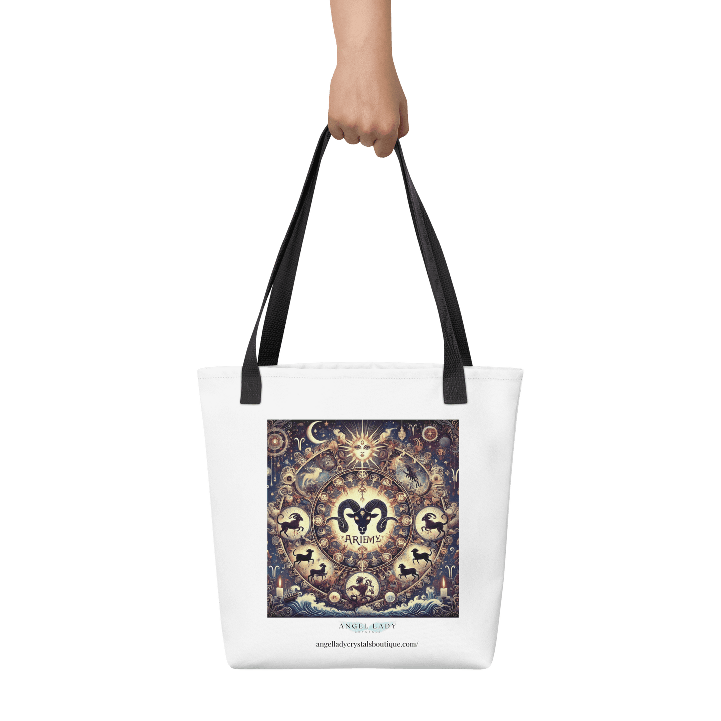 Mystical Aries Zodiac Tote Bag