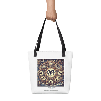 Mystical Aries Zodiac Tote Bag