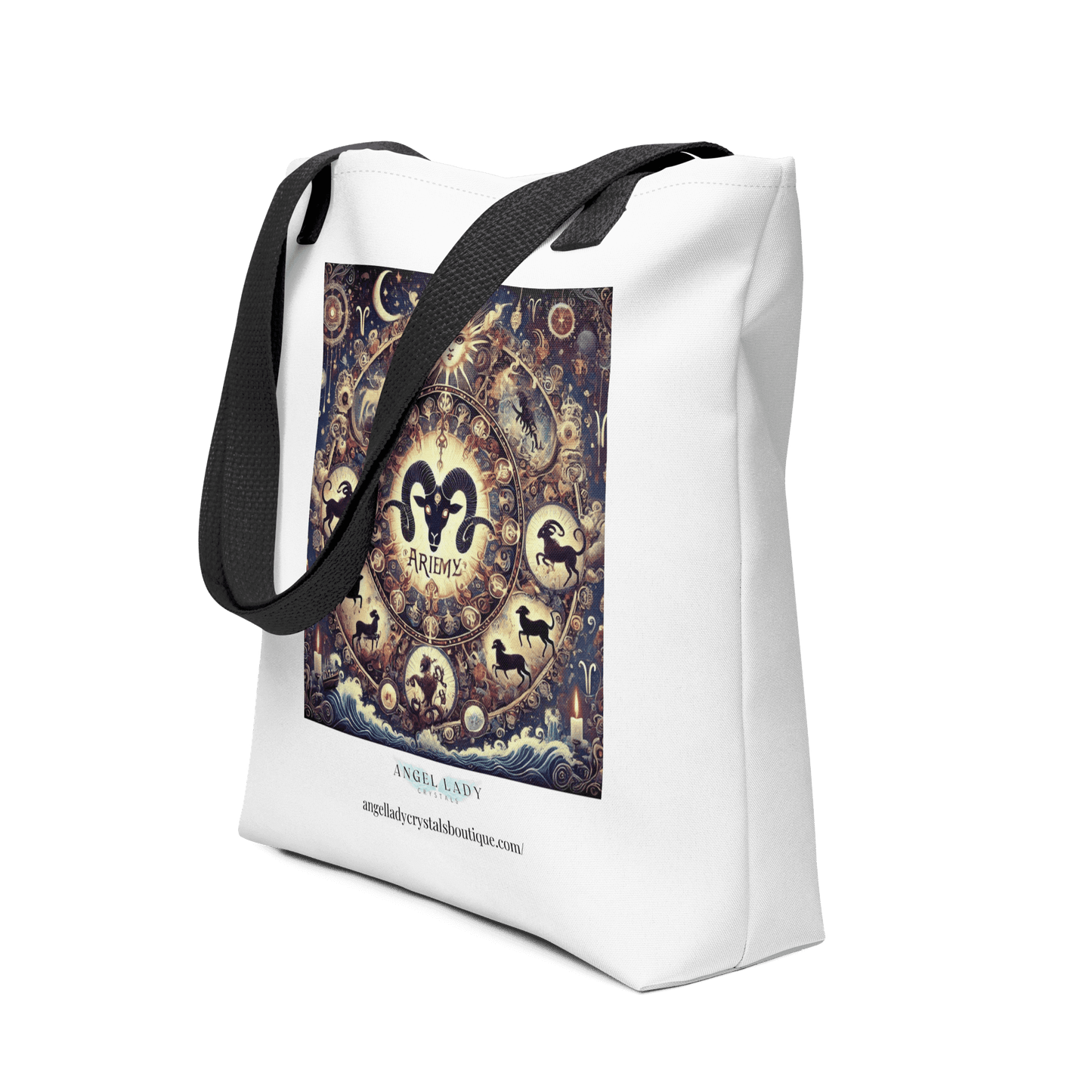 Mystical Aries Zodiac Tote Bag