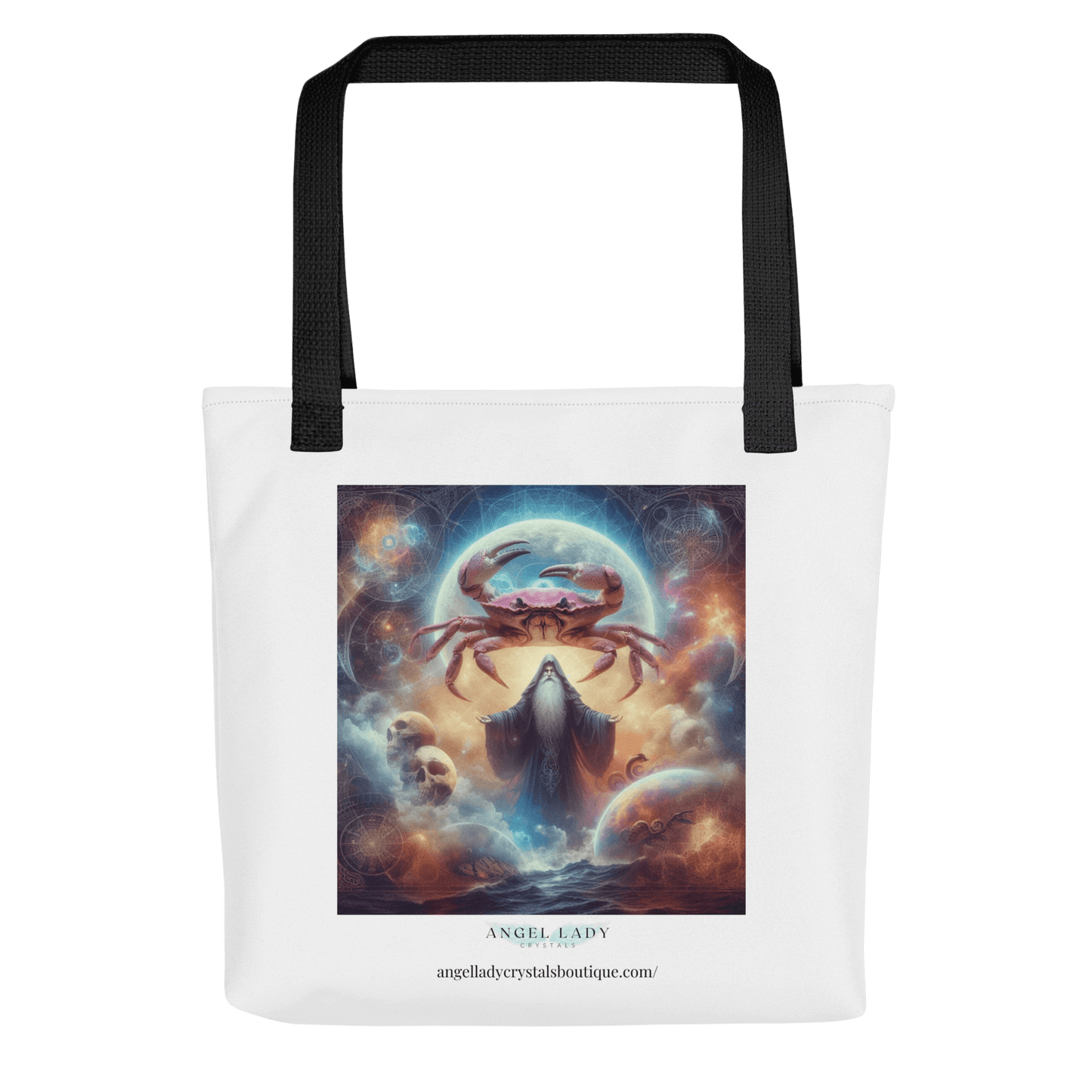 Mystical Cancer Zodiac Tote Bag