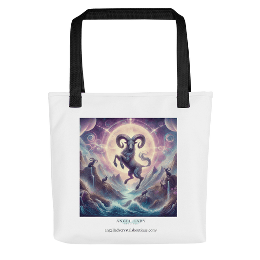 Mystical Capricorn Zodiac Tote Bag