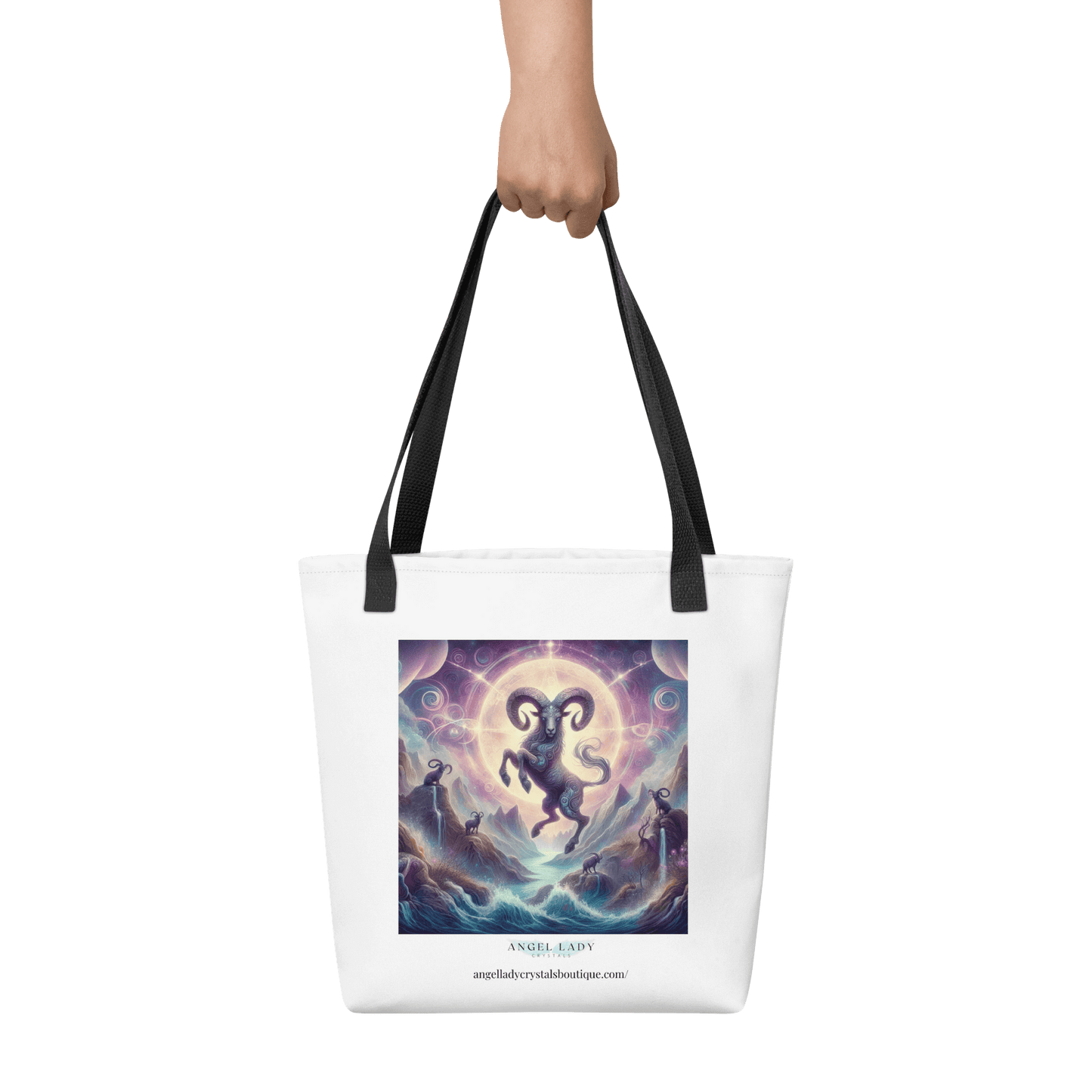 Mystical Capricorn Zodiac Tote Bag