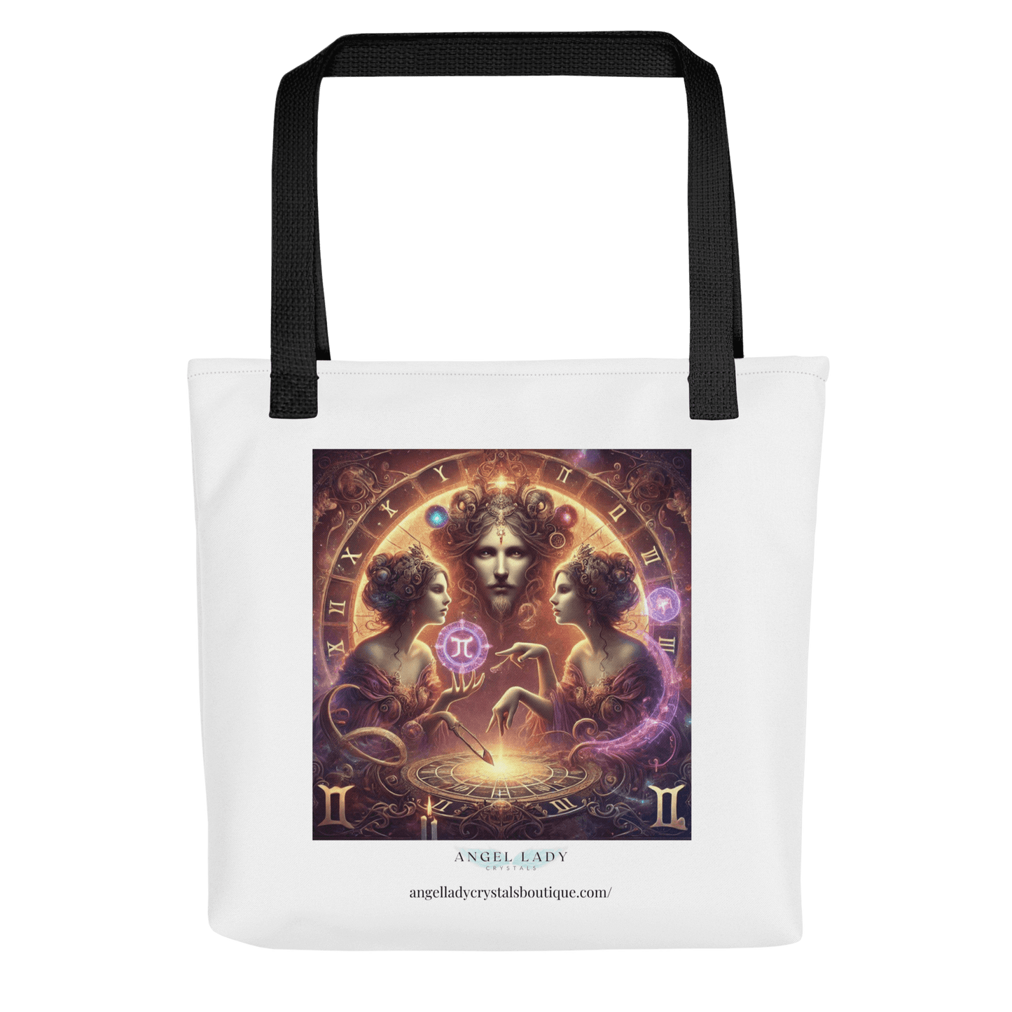 Mystical Gemini Zodiac Tote Bag