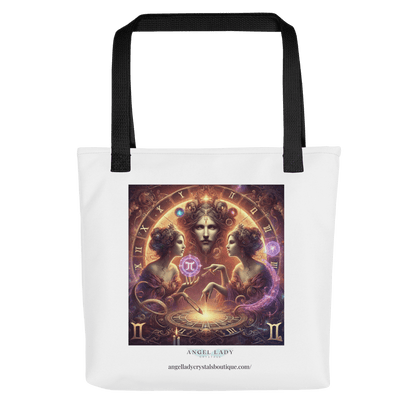 Mystical Gemini Zodiac Tote Bag