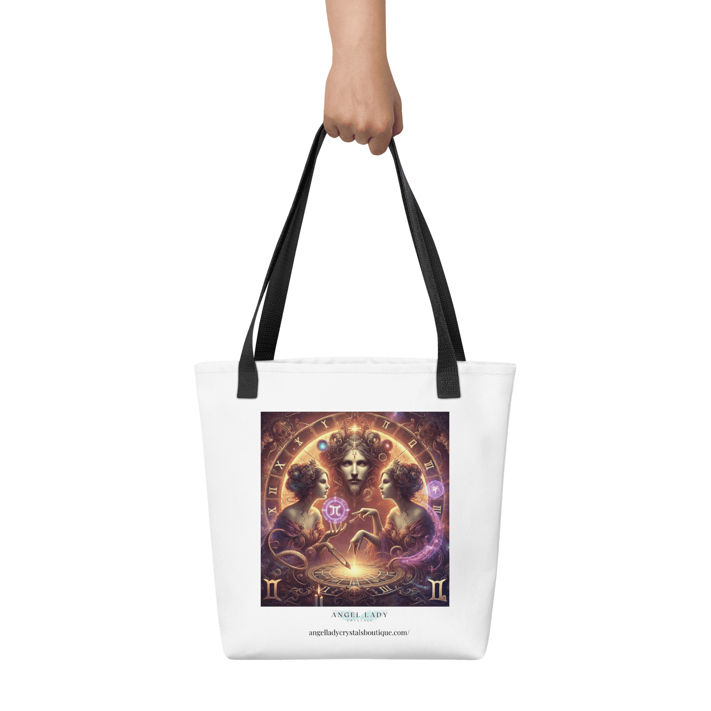 Mystical Gemini Zodiac Tote Bag