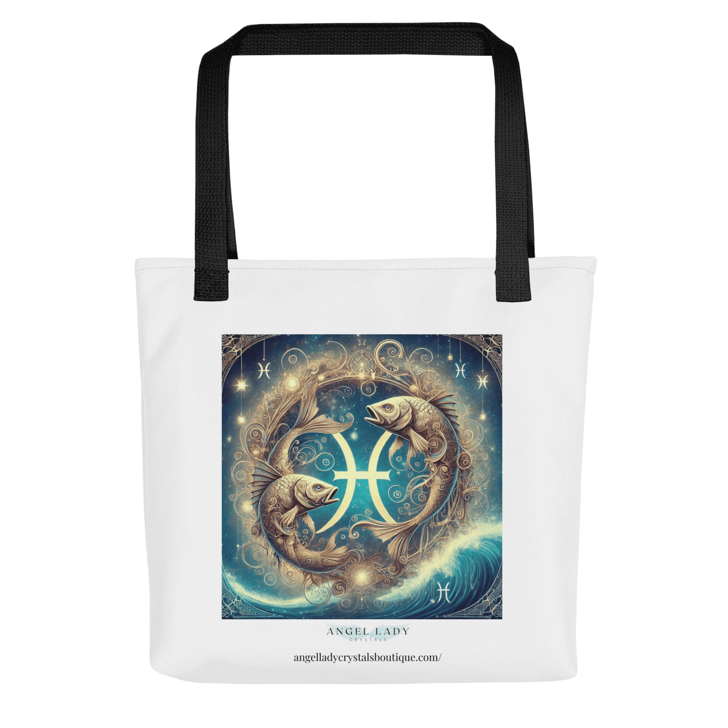 Mystical Pisces Zodiac Tote Bag