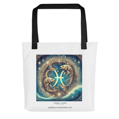 Mystical Pisces Zodiac Tote Bag