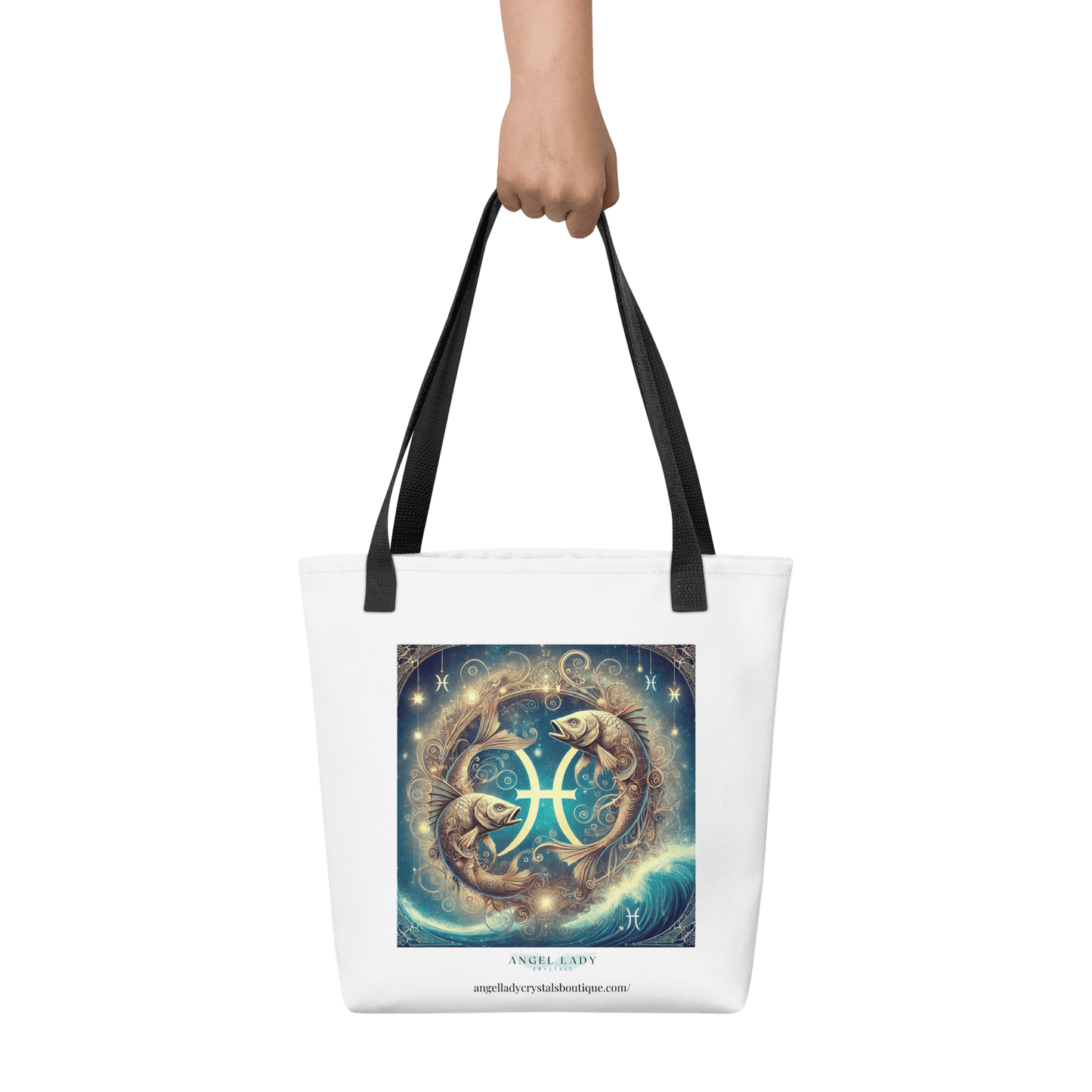 Mystical Pisces Zodiac Tote Bag