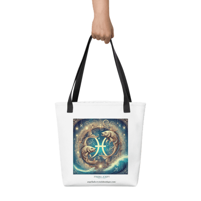 Mystical Pisces Zodiac Tote Bag