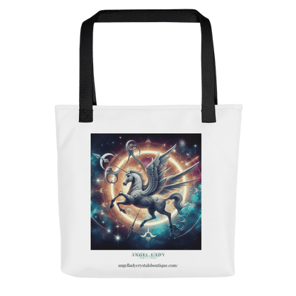 Mystical Sagittarius Zodiac Tote Bag