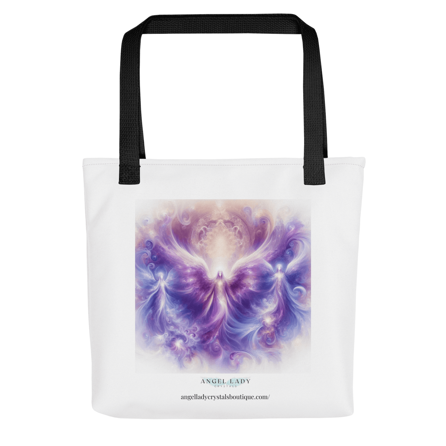 Violet Flame Angels Mystical Tote Bag