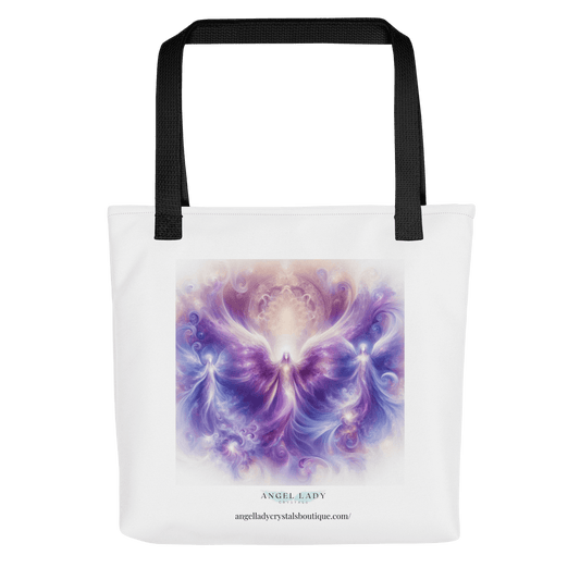 Violet Flame Angels Mystical Tote Bag