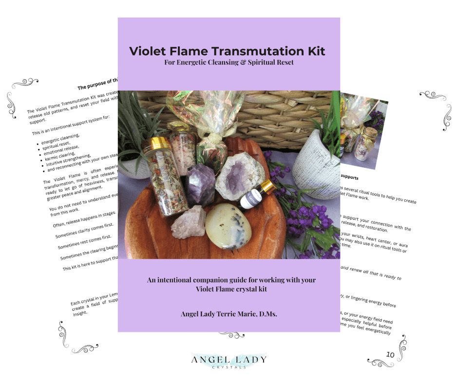 Violet Flame Transmutation Kit – For Energetic Cleansing & Spiritual Reset