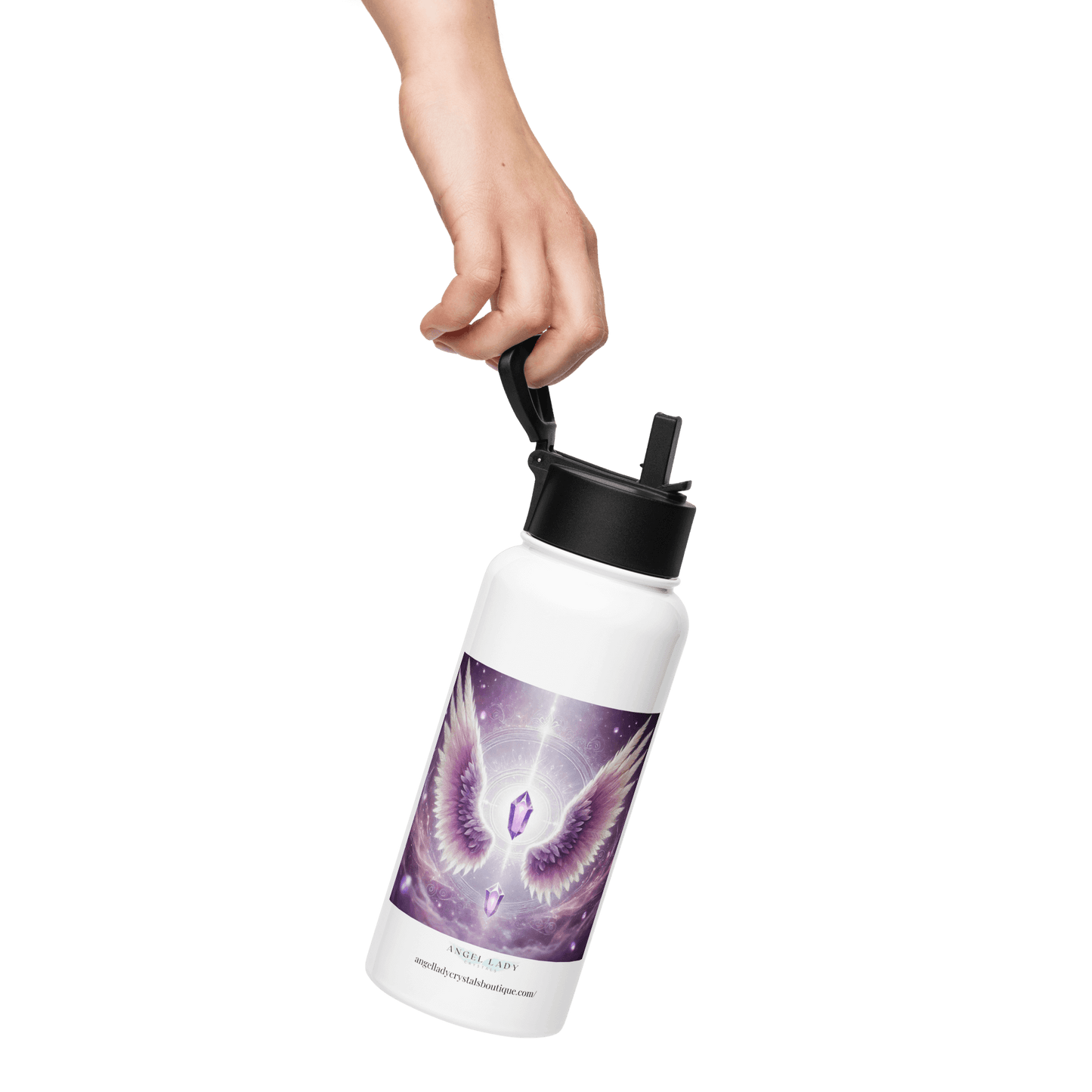 Angelic Communication Water Bottle | 32 oz Insulated Steel