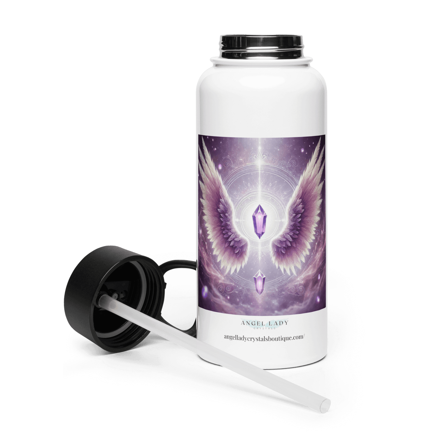 Angelic Communication Water Bottle | 32 oz Insulated Steel