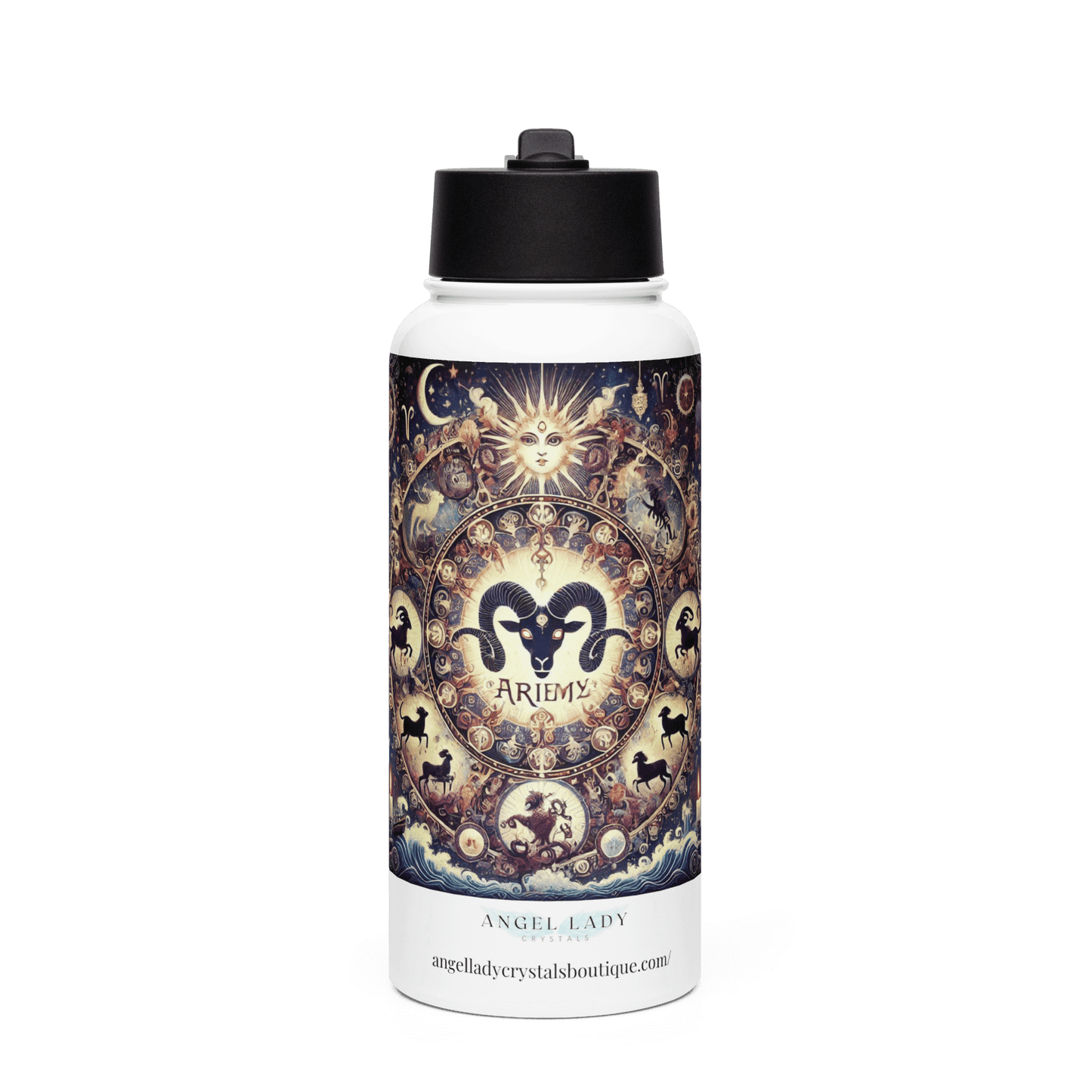 Aries Zodiac Water Bottle | 32 oz Insulated Steel