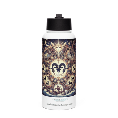 Aries Zodiac Water Bottle | 32 oz Insulated Steel