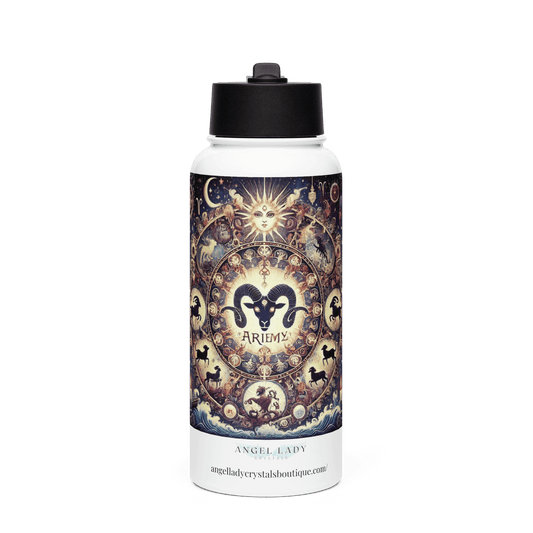 Aries Zodiac Water Bottle | 32 oz Insulated Steel