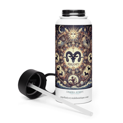 Aries Zodiac Water Bottle | 32 oz Insulated Steel