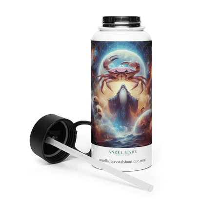 Cancer Zodiac Water Bottle | 32 oz Insulated Steel