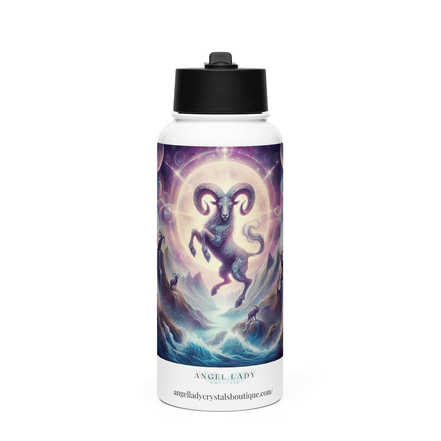 Capricorn Zodiac Water Bottle | 32 oz Insulated Steel