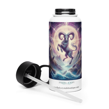 Capricorn Zodiac Water Bottle | 32 oz Insulated Steel