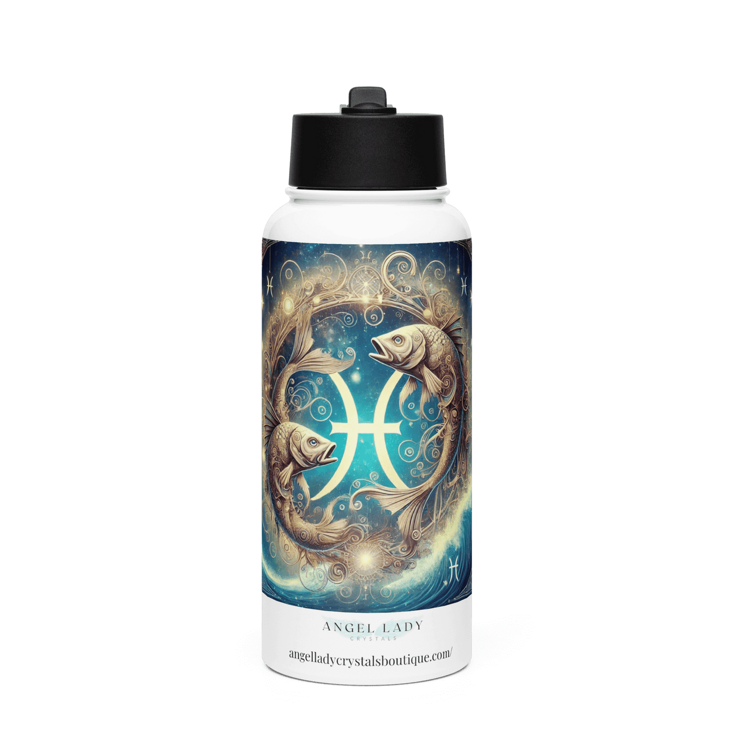 Pisces Zodiac Water Bottle | 32 oz Insulated Steel