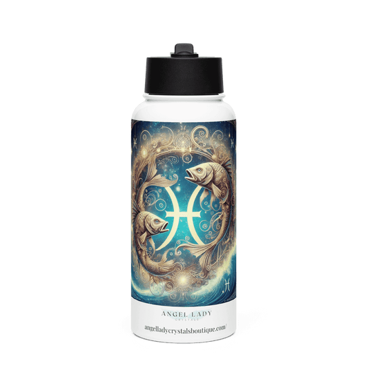 Pisces Zodiac Water Bottle | 32 oz Insulated Steel