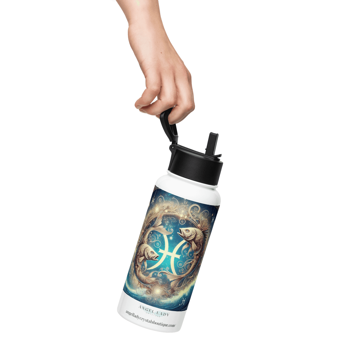 Pisces Zodiac Water Bottle | 32 oz Insulated Steel