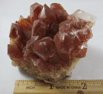 Red Quartz crystal points, natural red quartz, morocco