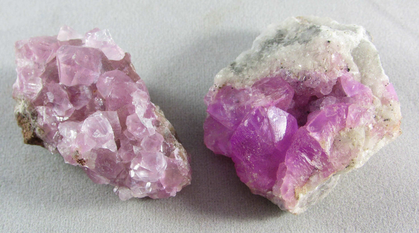 Cobalto Calcite Aphrodite Stone (AM154, 155) Crystals