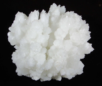 White Aragonite Crystal Cluster Mexico mineral crystal