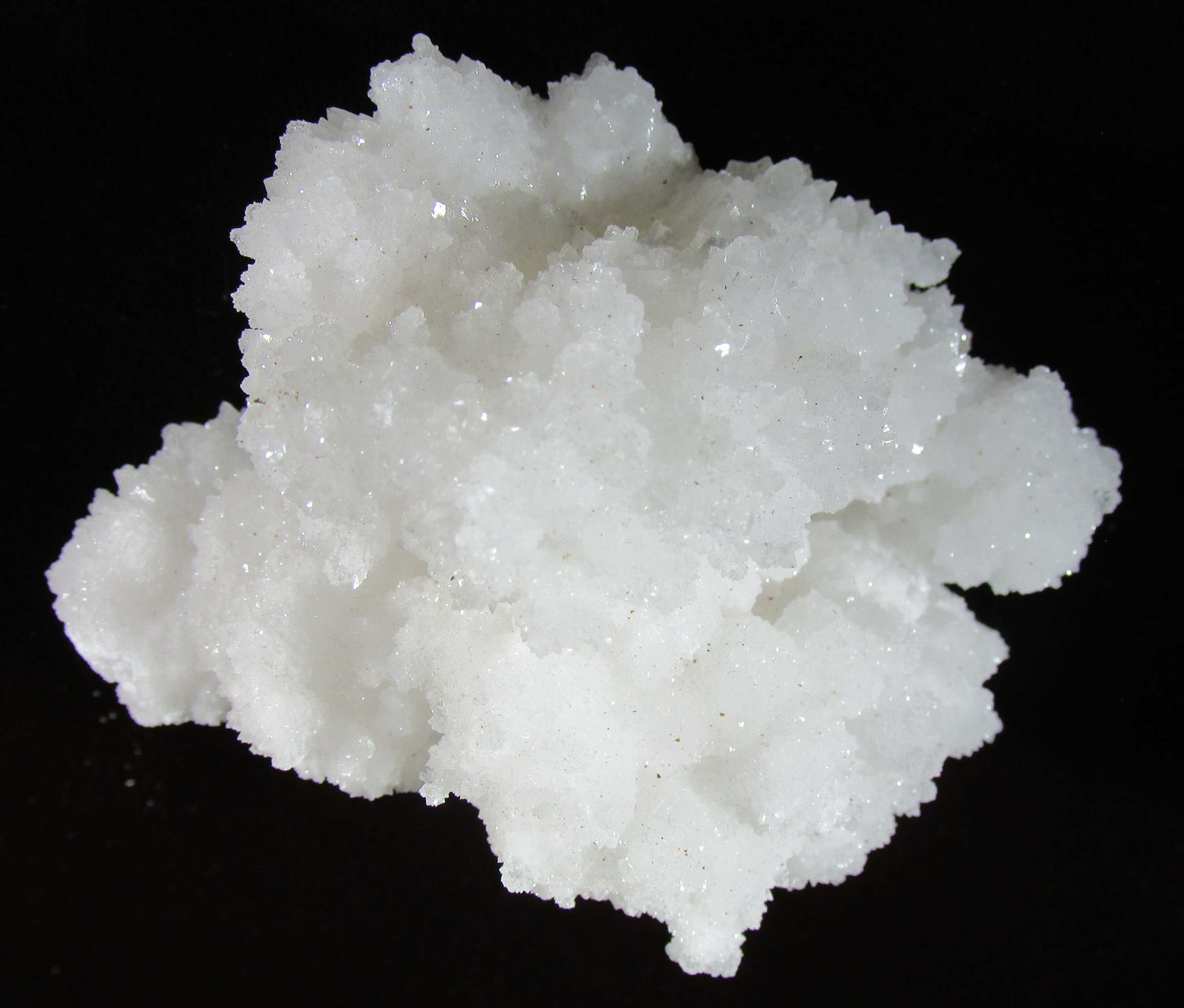 White Aragonite Crystal Cluster Mexico mineral crystal