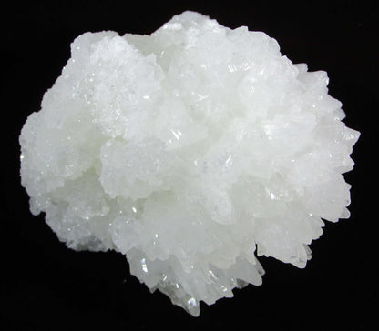 White Aragonite Crystal Cluster Mexico mineral crystal