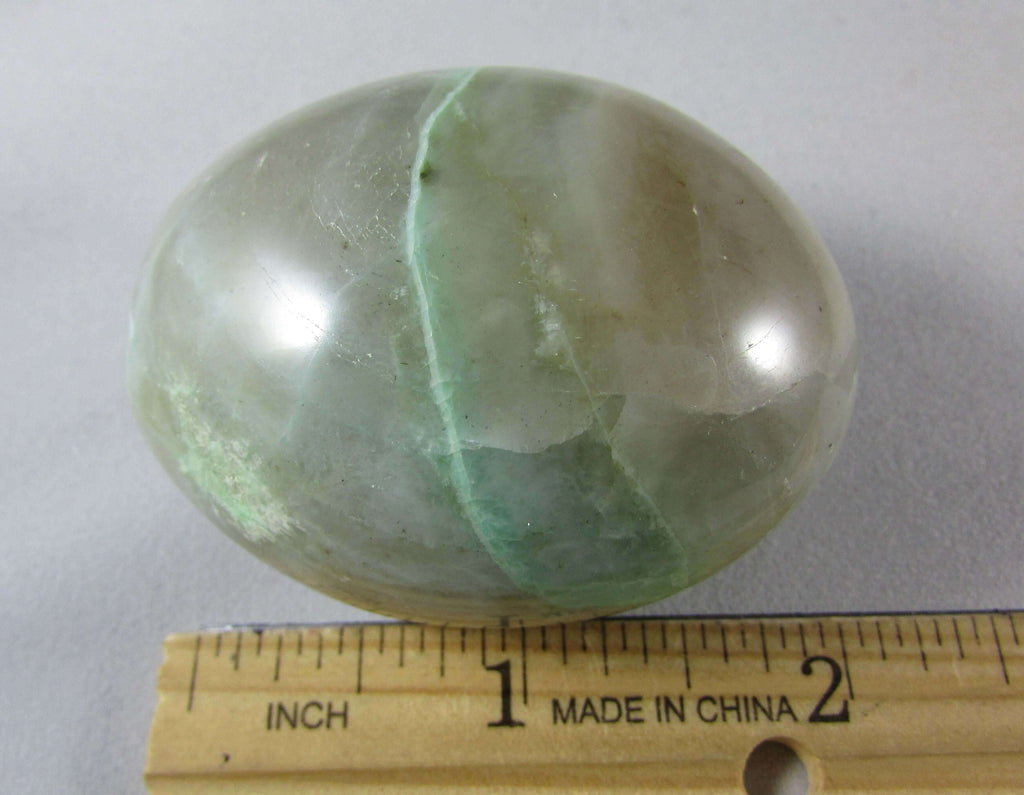 Green Moonstone Palmstone (Garnierite) – Stone of Life Essence, Heart Healing & Energetic Protection