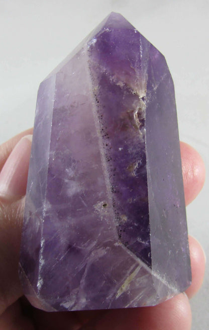 amethyst crystal pillar, polished brazil quartz crystals